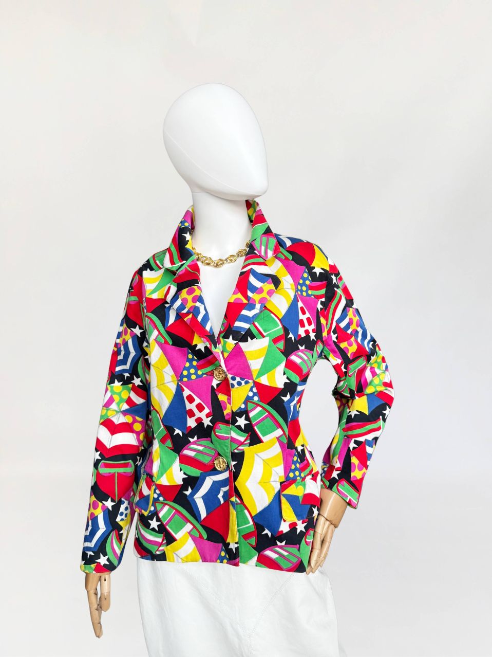 Escada wzorzysta marynarka vintage 