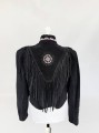 Zamszowa kurtka vintage z frędzlami western