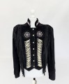 Zamszowa kurtka vintage z frędzlami western