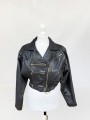 Skórzana krótka ramoneska vintage 1980s