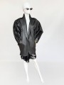 Oversize'owa skórzana kurtka vintage 1980s