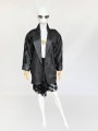 Oversize'owa skórzana kurtka vintage 1980s