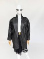 Oversize'owa skórzana kurtka vintage 1980s