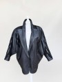 Oversize'owa skórzana kurtka vintage 1980s