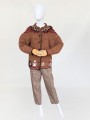 Wełniany ręcznie robiony sweter vintage 1980s novelty