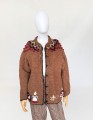 Wełniany ręcznie robiony sweter vintage 1980s novelty