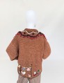 Wełniany ręcznie robiony sweter vintage 1980s novelty