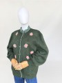 Sweter vintage haftowany baby moher
