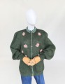 Sweter vintage haftowany baby moher