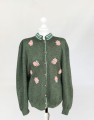 Sweter vintage haftowany baby moher