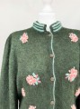 Sweter vintage haftowany baby moher