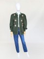Sweter vintage haftowany baby moher