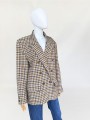 Bagutta wełniana marynarka w kratę vintage 1980s
