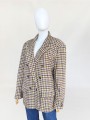 Bagutta wełniana marynarka w kratę vintage 1980s