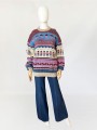 Wełniany sweter vintage peruwiański motyw (5).jpg