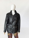 Skórzana ramoneska vintage biker 1980s
