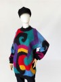 Długi kolorowy sweter z moheru vintage 1980s (3).jpg