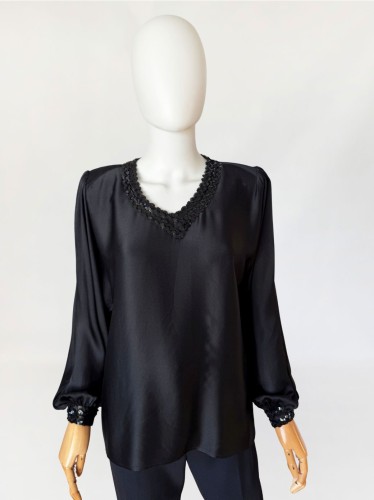 Czarna satynowa jedwabna koszula vintage (5).jpg