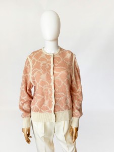 Włoski kardigan z wełny i moheru