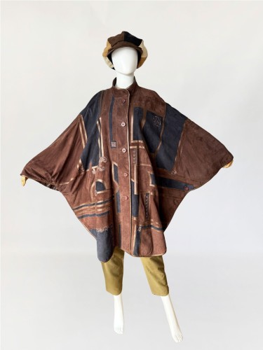 Zaspel zamszowa peleryna vintage 1980's (6).jpg