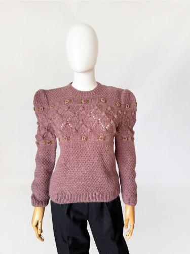 Wełniany sweter vintage hand made (6).jpg