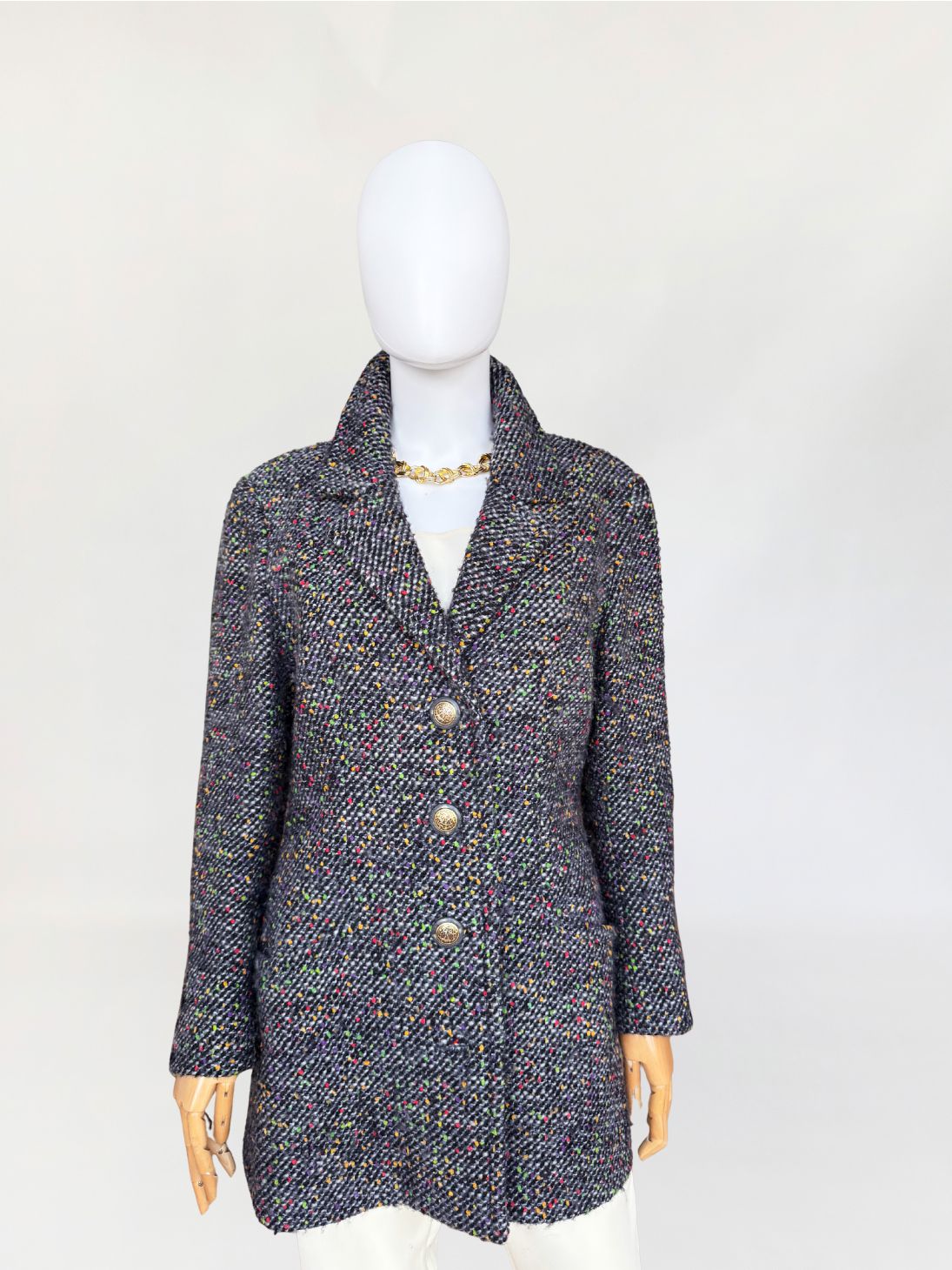Tweedowa marynarka vintage