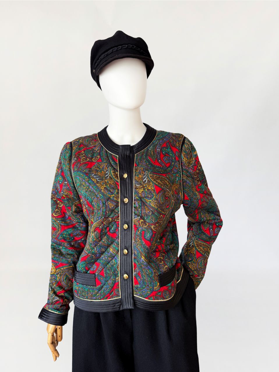 David Molho pikowana kurtka marynarka vintage 1980s
