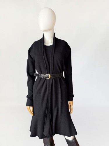 Banana Republic 100% kaszmir długi czarny kardigan