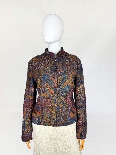 Lodenfrey wełniana wzorzysta kurtka z przeszyciami (2).jpg