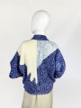 Wełniany sweter vintage 1980s biżuteryjne aplikacje