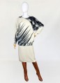 Włoski zdobiony sweter vintage 1980s