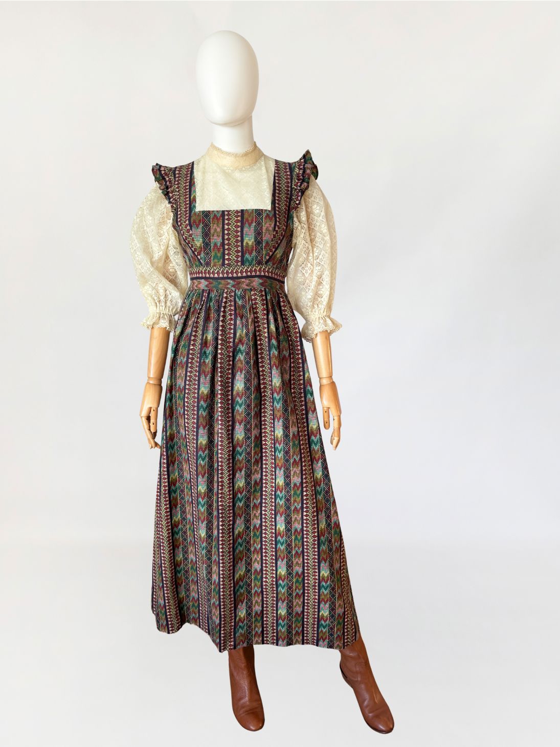 Maxi sukienka vintage 1970s 