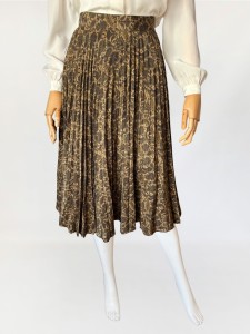 Pancaldi&B jedwabna plisowana spódnica vintage