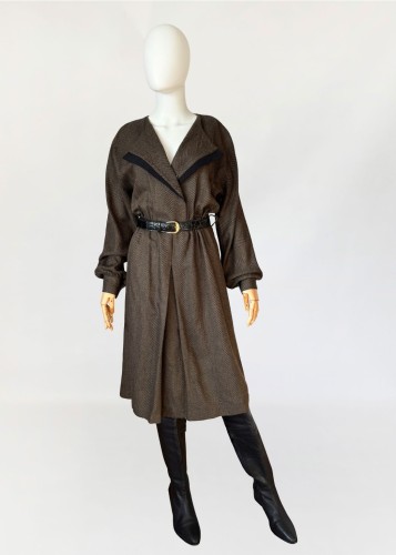 Włoska wełniana sukienka vintage 1980s (7).jpg
