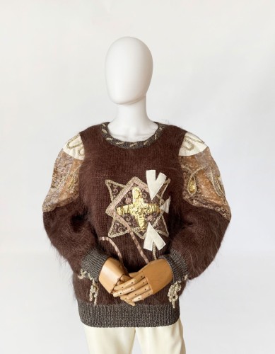 Zdobiony moherowy sweter vintage 1980s (2).jpg
