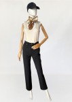 Valentino grafitowe spodnie vintage