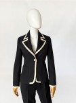 Moschino marynarka z kontrastową lamówką