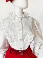Bawełniana koszula vintage z ażurowymi aplikacjami .jpg