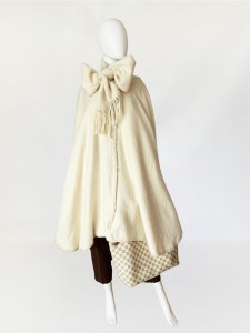 Peleryna vintage z wełny alpaki