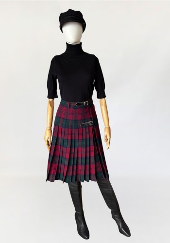 Burberry wełniana spódnica w kratę vintage (6).jpg