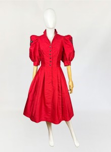 Jedwabna austriacka sukienka vintage