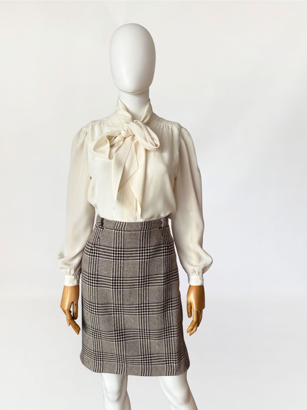 Luisa Spagnoli spódnica vintage wełna jagnięca