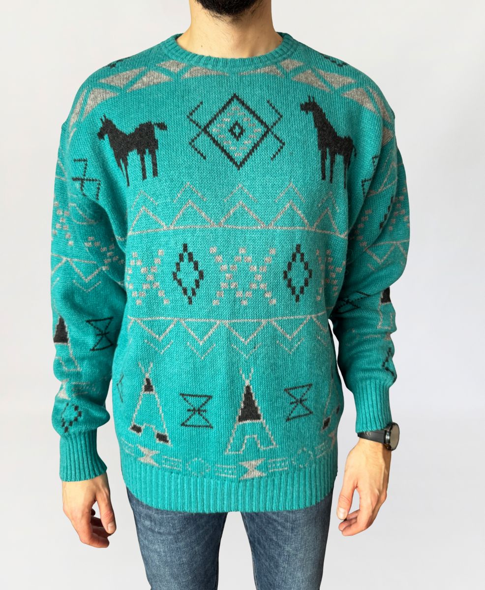 Les Copains sweter vintage 1980s alpaka