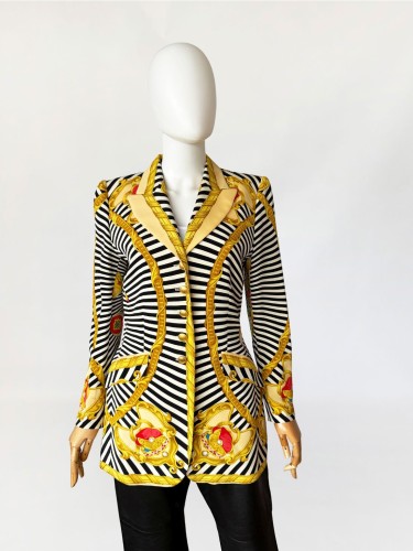 Renzo jedwabna marynarka vintage 1980s barokowe wzory (3).jpg