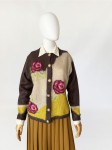 Rozpinany sweter vintage baby mohair