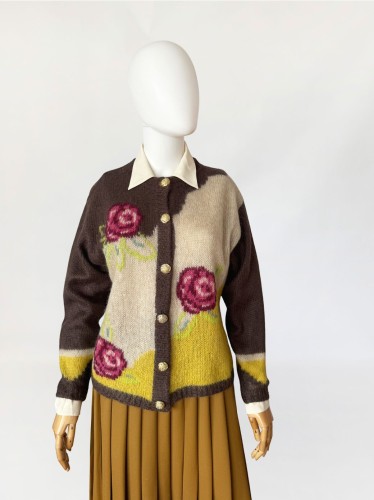 Salvatore Ferragamo wełniana plisowana spódnica vintage  (13).jpg
