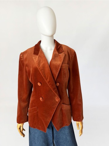Aksamitna dwurzędowa marynarka vintage (2).jpg