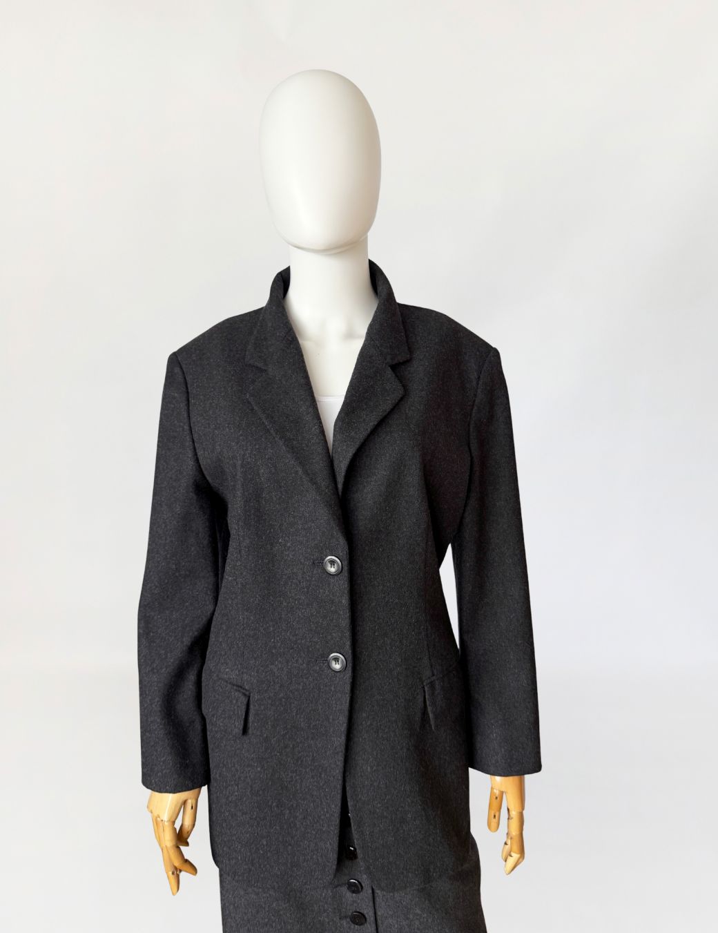 Marella minimalistyczna wełniana marynarka vintage
