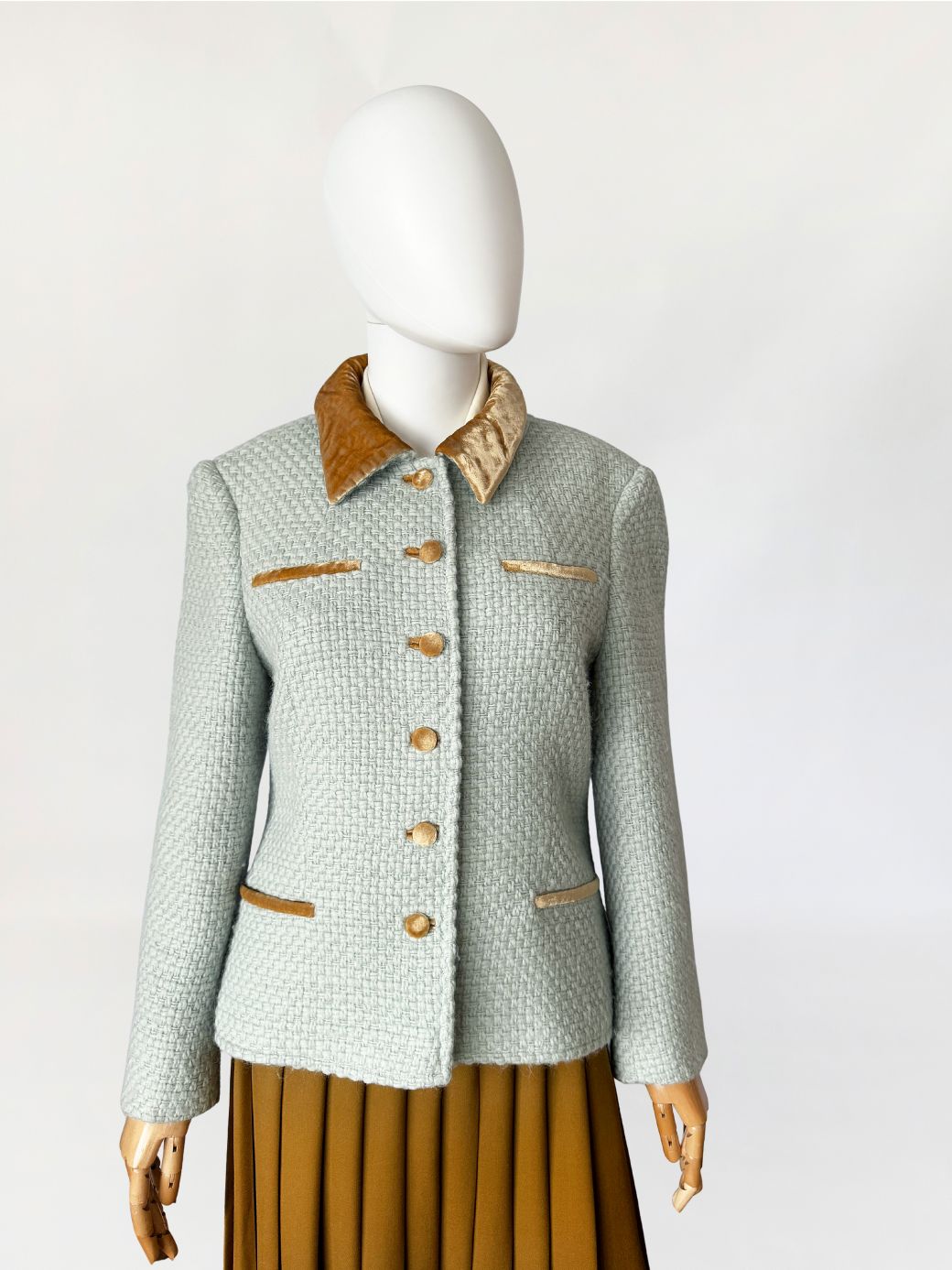 Wełniana włoska marynarka vintage