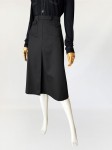 Czarna trapezowa spódnica vintage 1970s